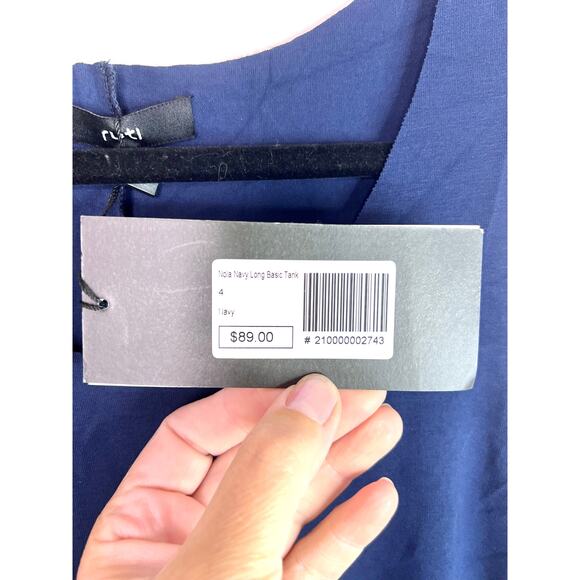 Designer RUTI Navy Nola Long Basic Tank Size 12 (Ruti Size 4) NWT - Picture 4 of 16